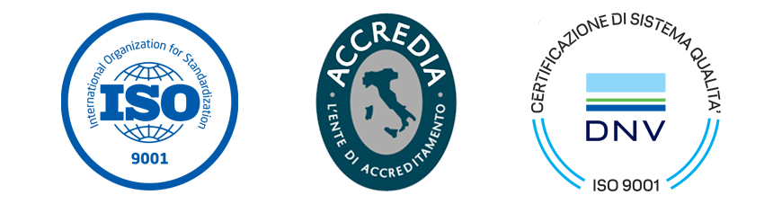 logo certificazione ISO 9001 rilasciata da accredia